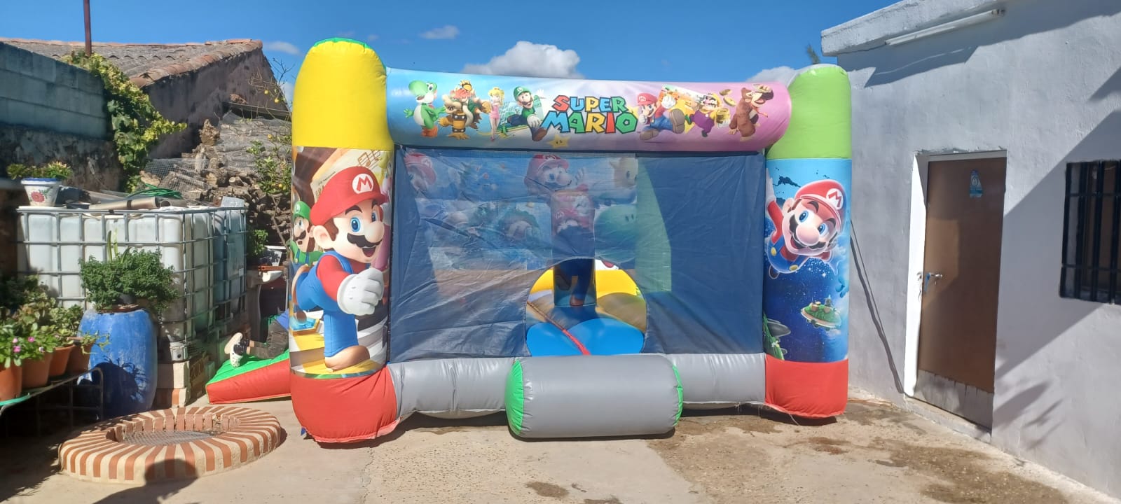 Hinchable Mario Bross plano 4,5 x 4,5 x 2,50